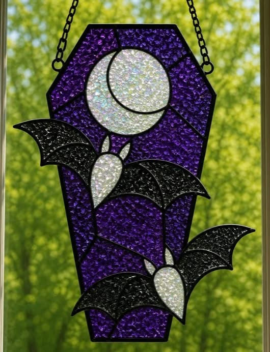 09/30/2026 Halloween Faux Stained Glass Workshop at Campbell Pizza in Los Gatos-Campbell