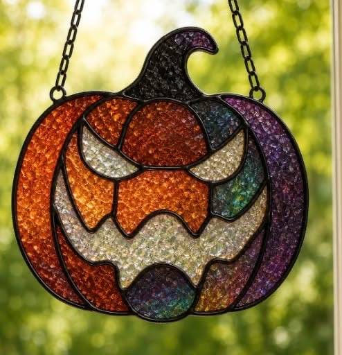 09/30/2026 Halloween Faux Stained Glass Workshop at Campbell Pizza in Los Gatos-Campbell