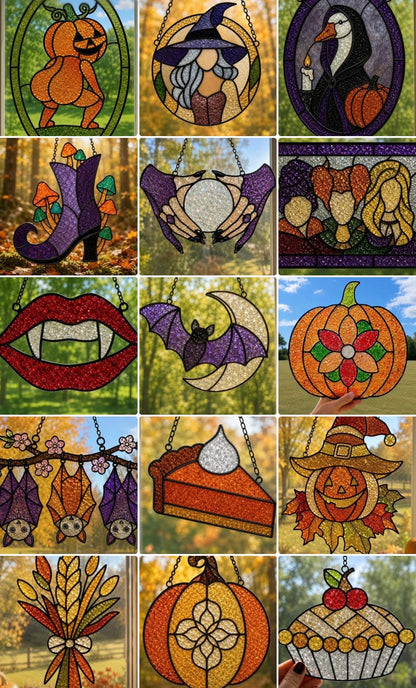 09/19/2026 Halloween Faux Stained Glass Workshop at Saltwater Gifts & Books in Pleasanton