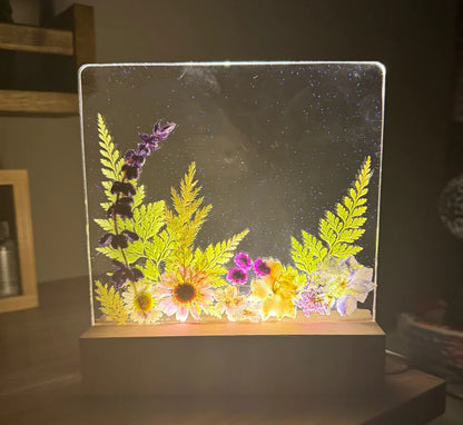 Pressed Flower Table Top Night Light Workshop