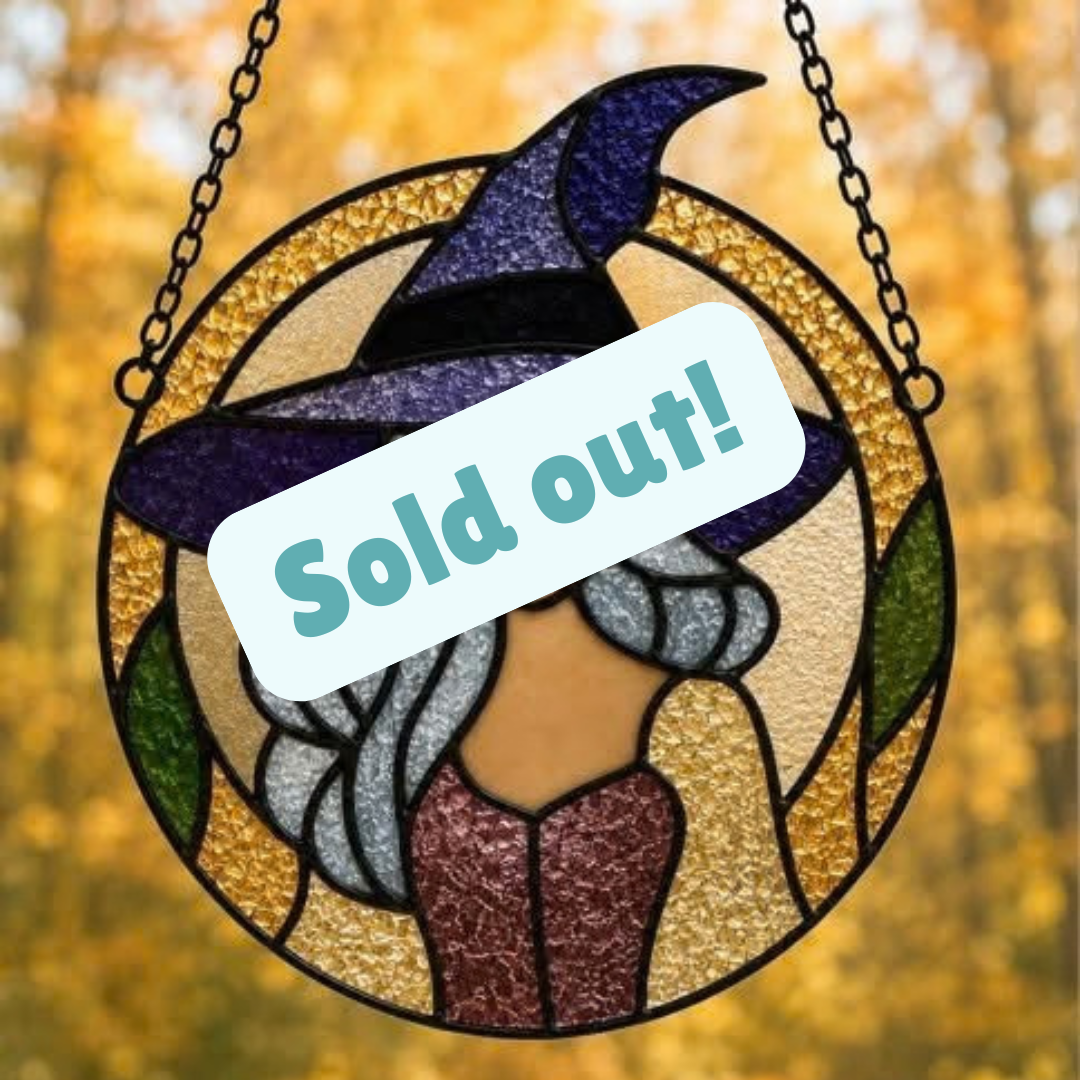 10/16/2026 Witchy Crushed Glass Suncatchers Workshop at Stitch & Revel in Livermore