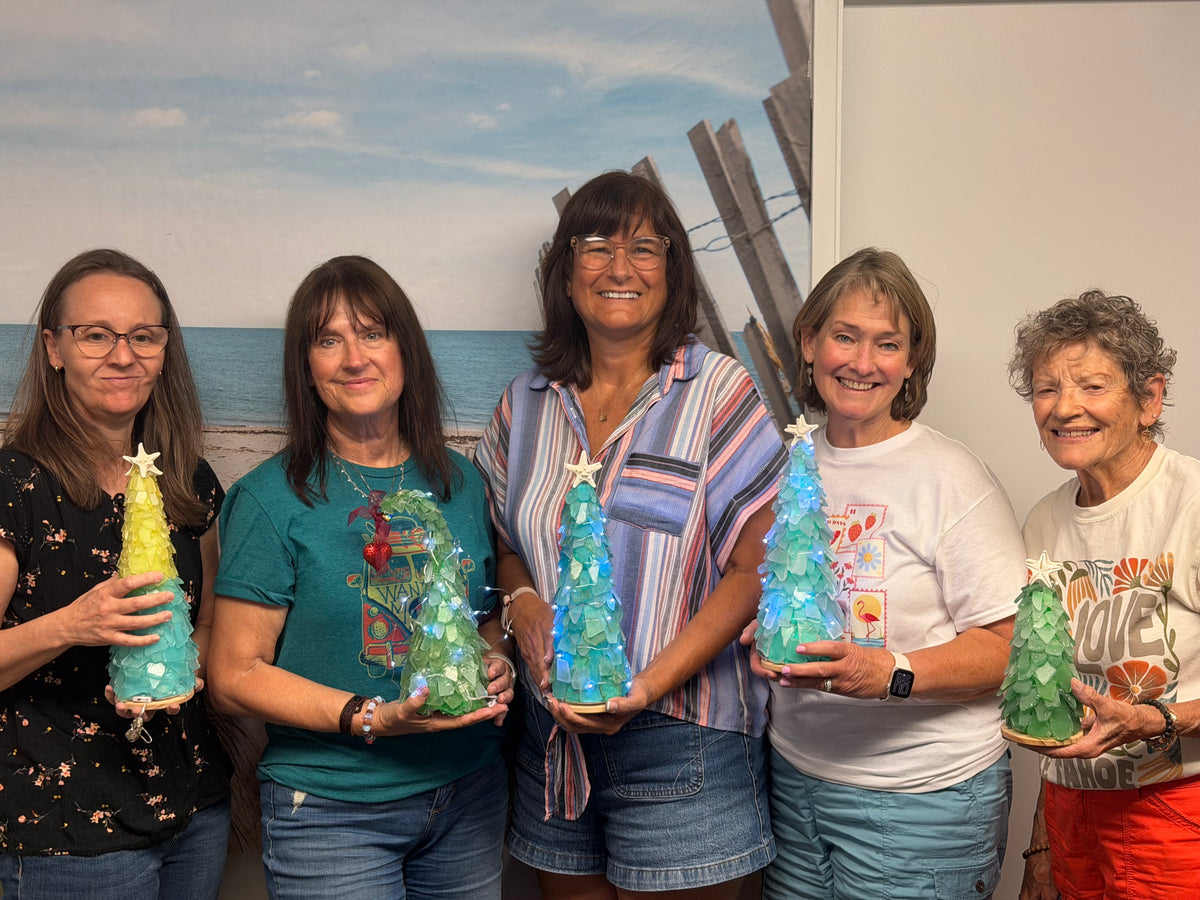 11/14/2026 Grinch and other Sea Glass Tree Workshop at Saltwater Gifts & Books in Pleasanton