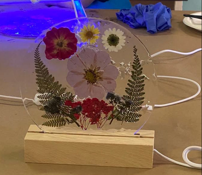 12/6/2026 Resin Table Lamp Workshop at Saltwater Gifts & Books in Pleasanton